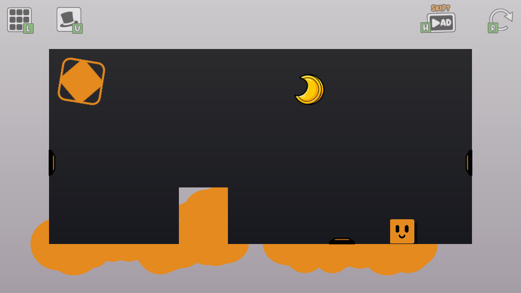 Oozy's Lab World 1 Level 3 after the switches retract and the center platform rises