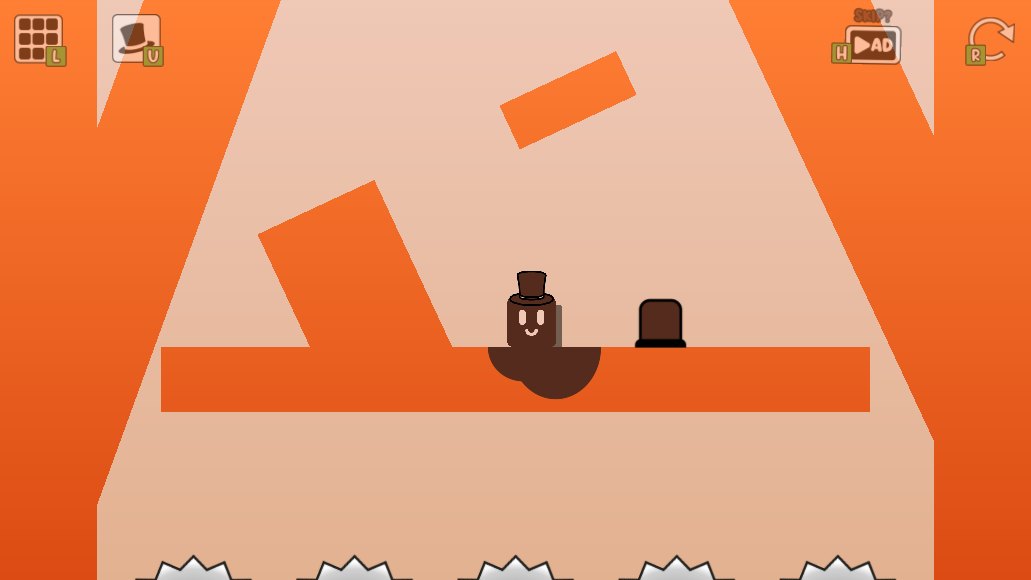 Oozy's Lab World 7 Level 5 route showing the diamond platforms and two moving saw crossings